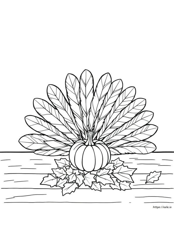 Coloring Pages Of Turkey Feathers