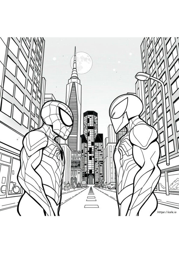 Spiderman Venom Coloring Pages