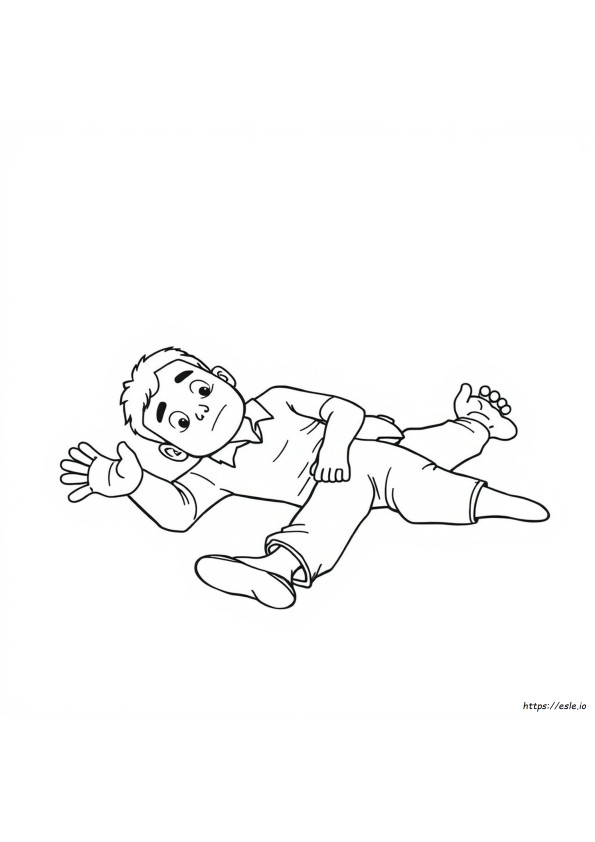 Paralyzed Man Coloring Page