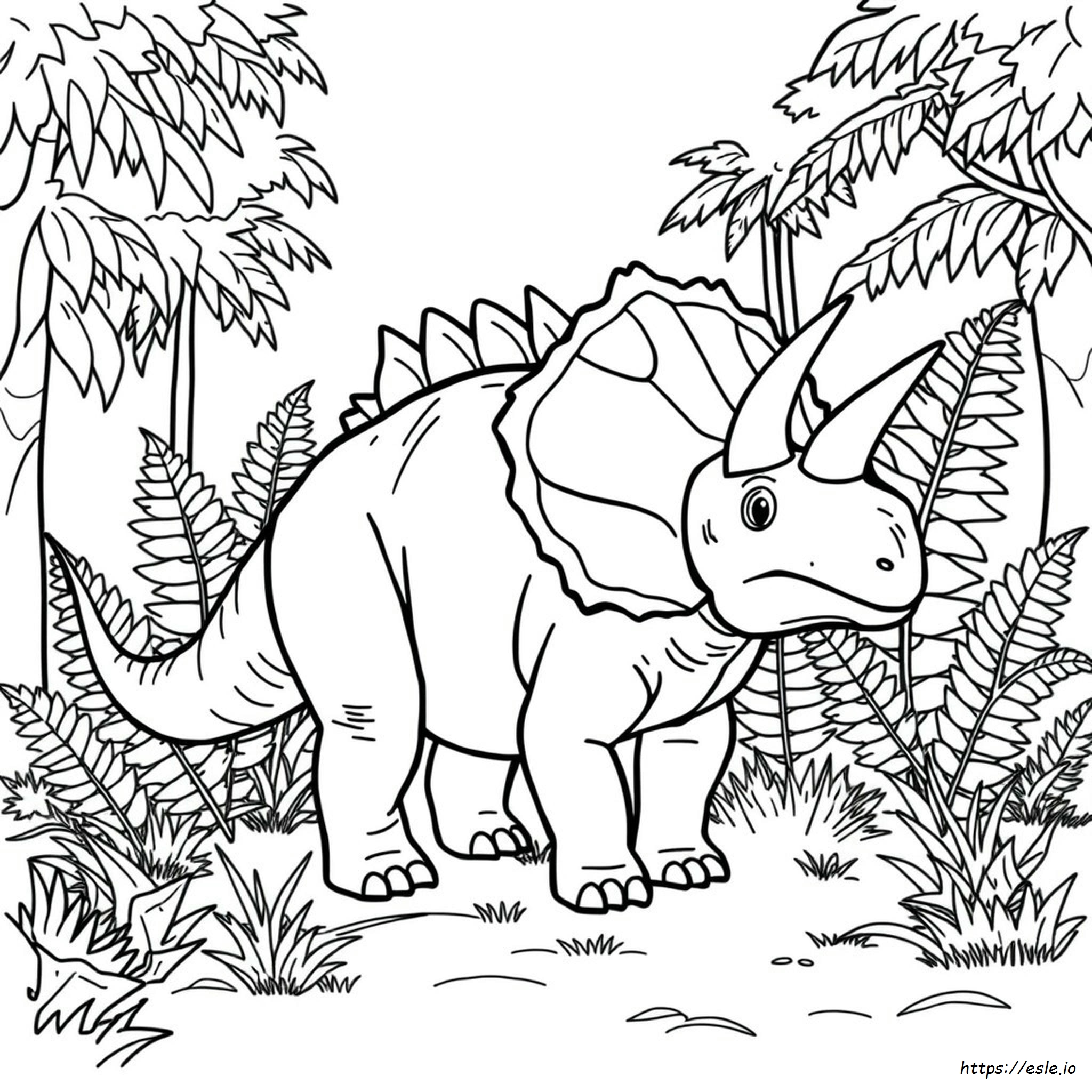 Dinosaur Coloring Pages Triceratops