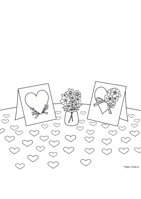 Coloring Pages Of Valentine Cards