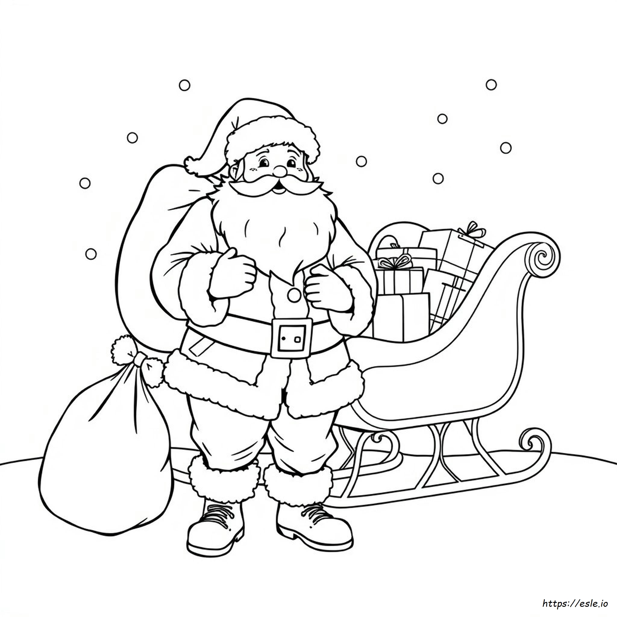 Santa Clothes Coloring Page