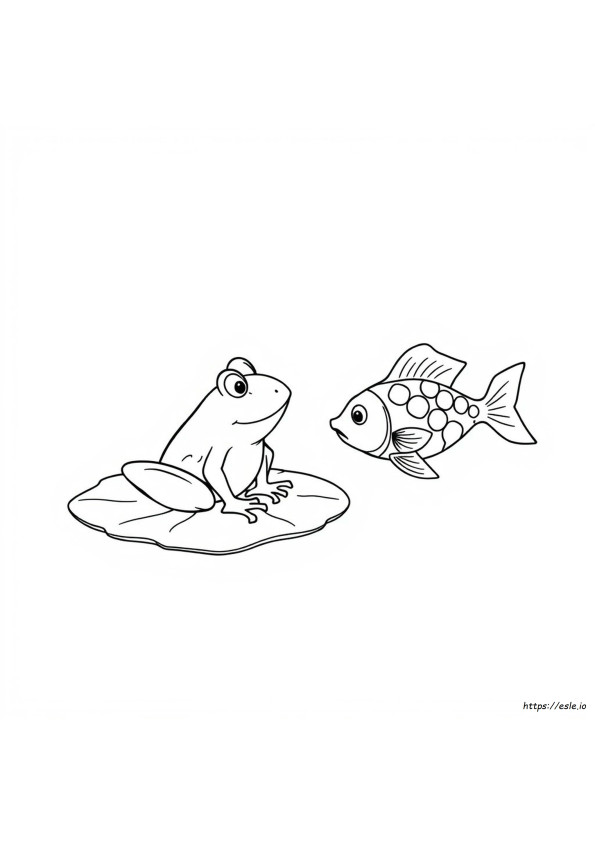 Pez Sapo Para Colorear