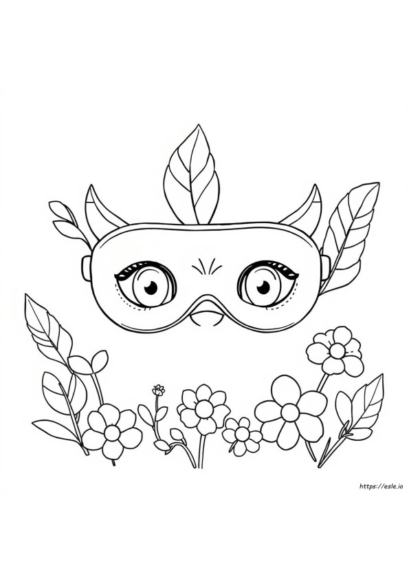Eye Mask Coloring Page