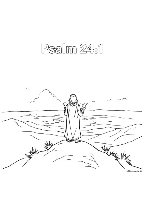 Psalm 24 1 Coloring Page