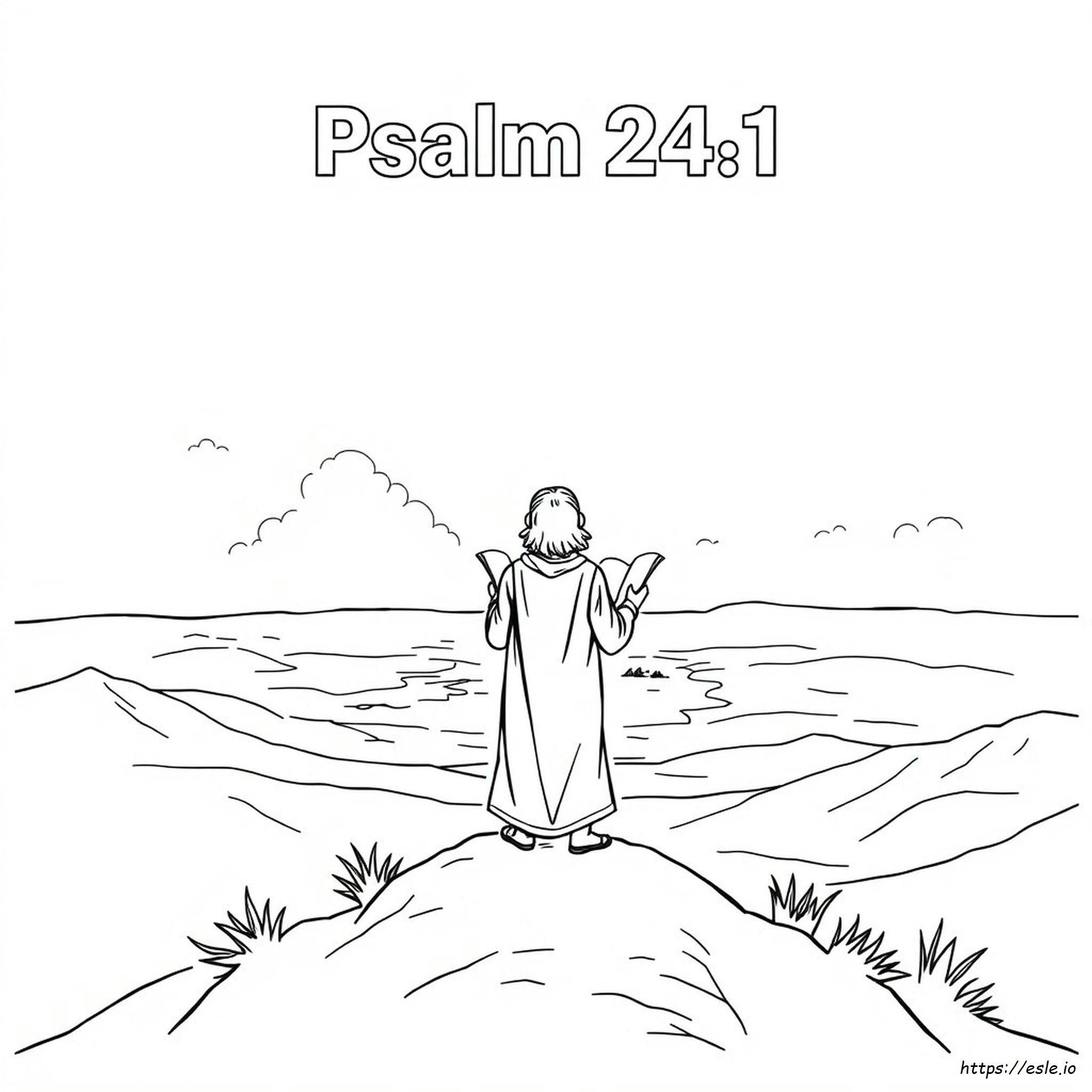 Salmo 24 1 Página Para Colorear