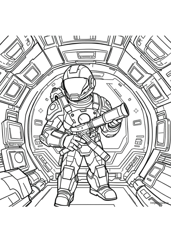 Among Us Iron Man Coloring Pages