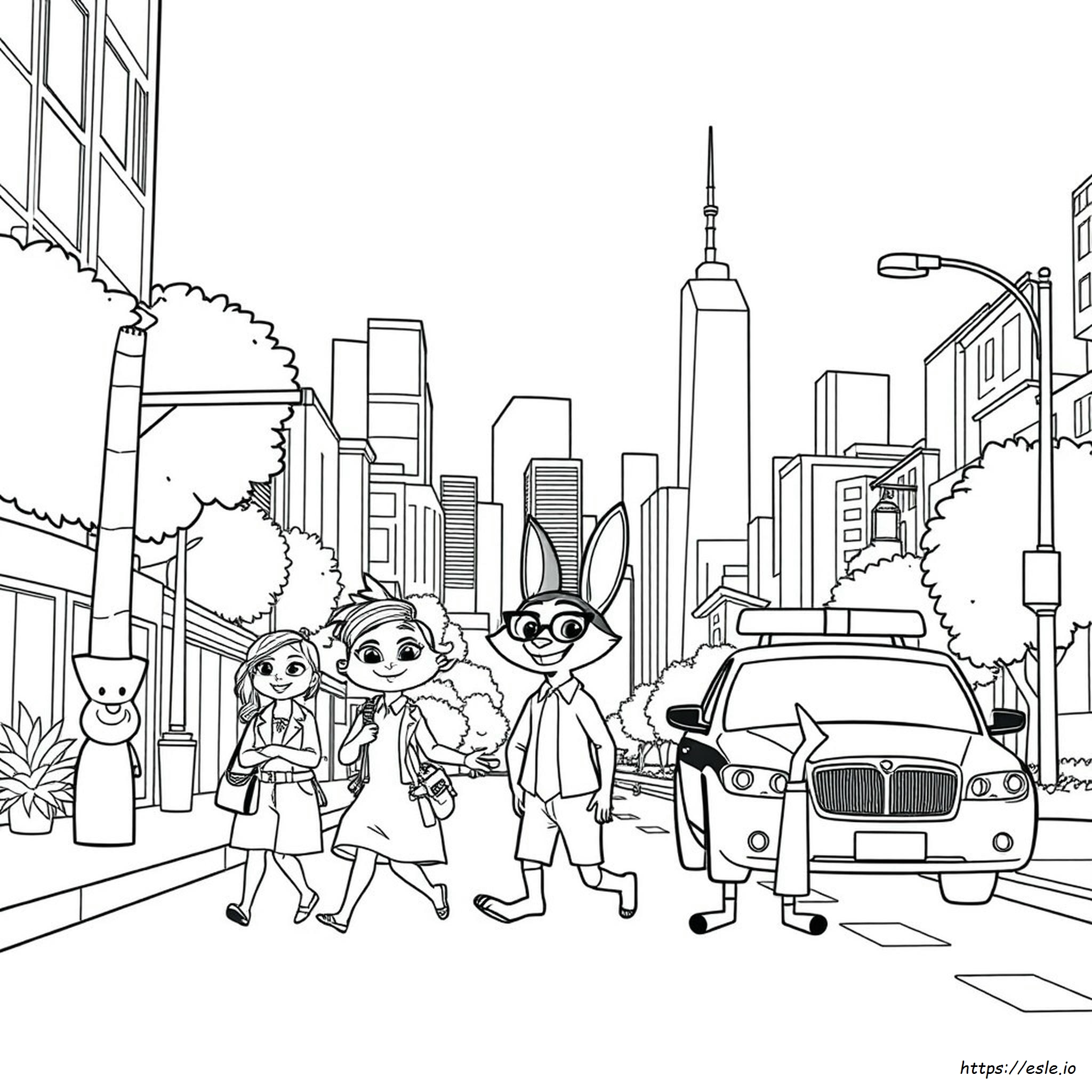 Printable Zootopia Coloring Pages
