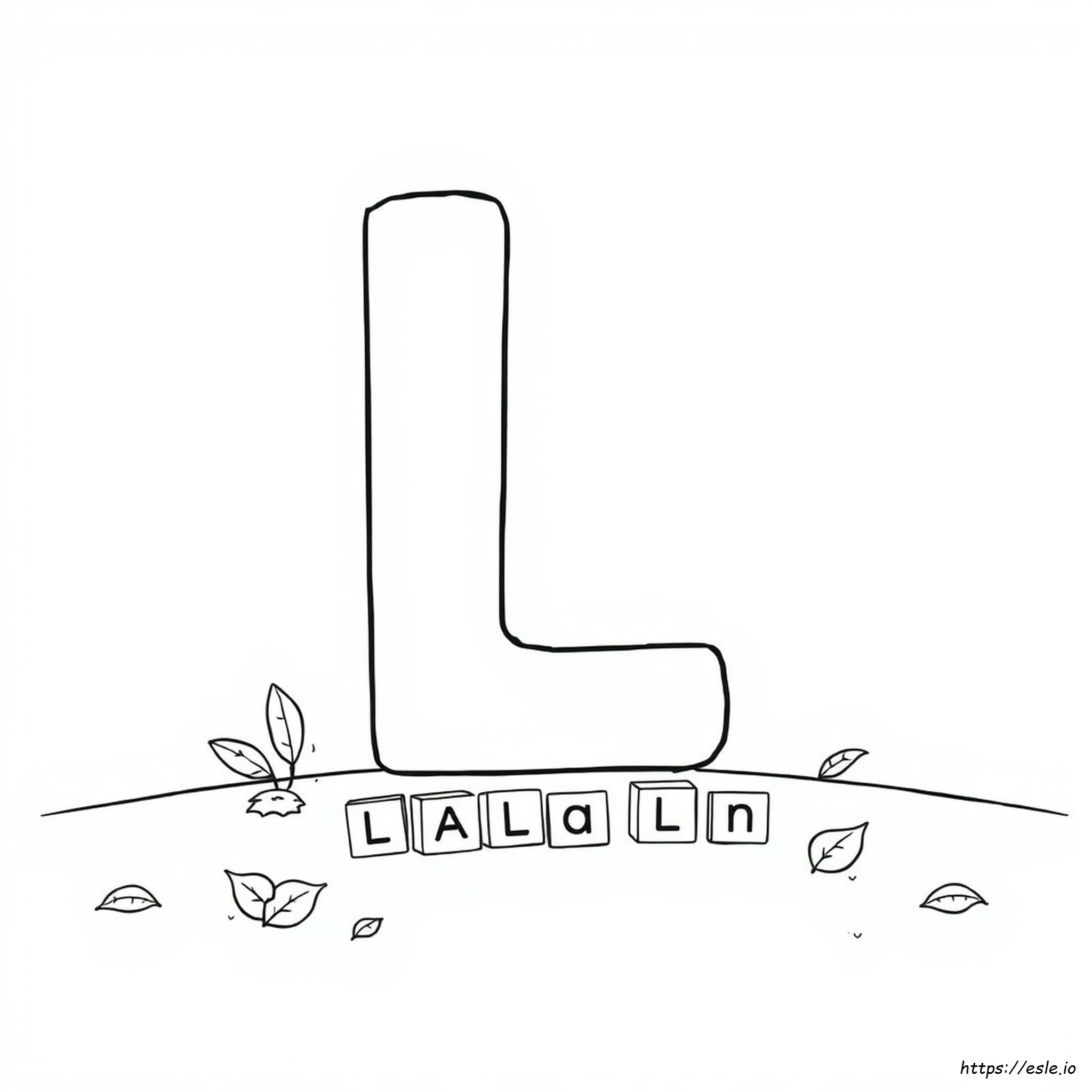 Lettre L À Colorier