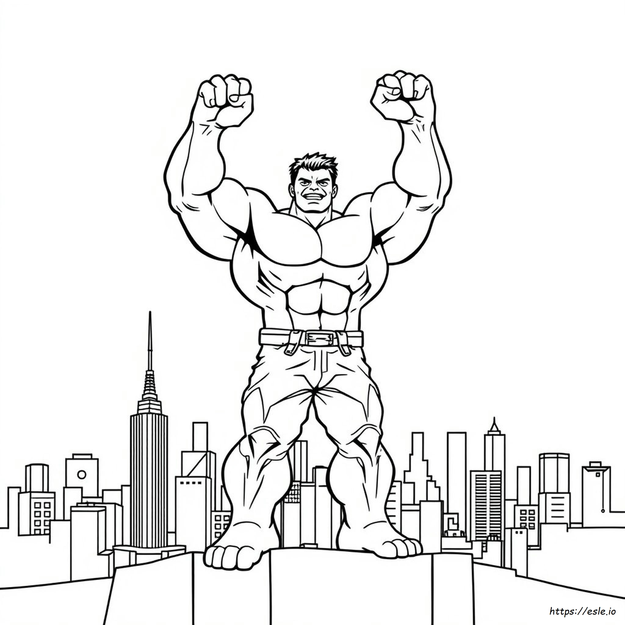 Incredible Hulk Colouring Pages