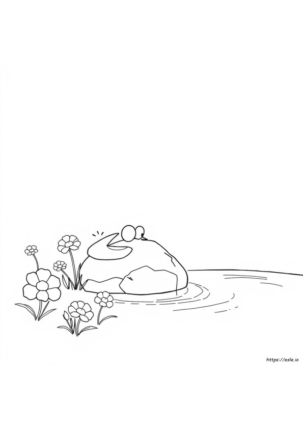 Sinitähti Värityskuva