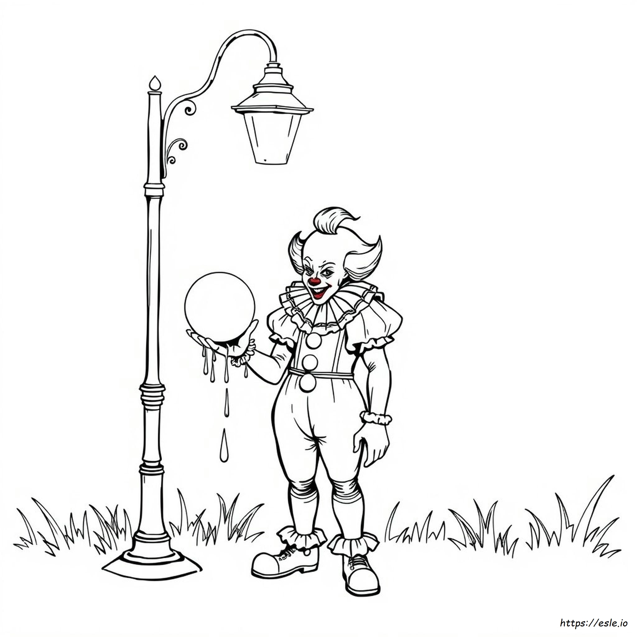 Horror Creepy Pennywise Coloring Pages