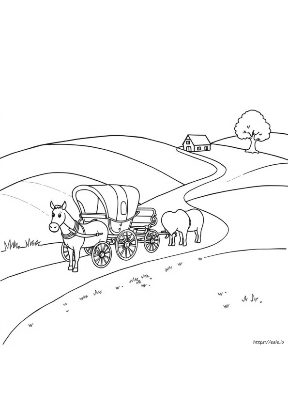 Printable Carriage Coloring Pages