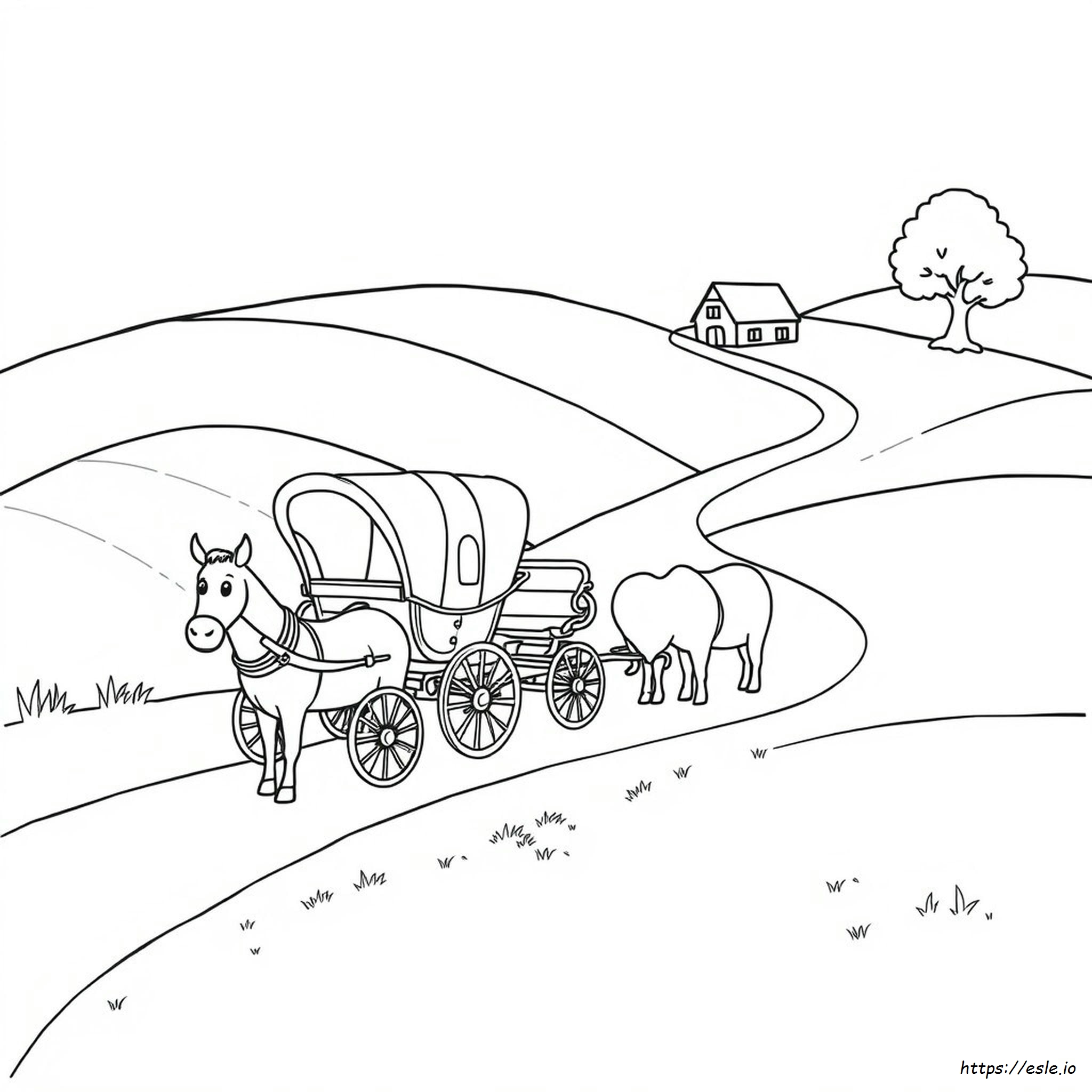 Printable Carriage Coloring Pages