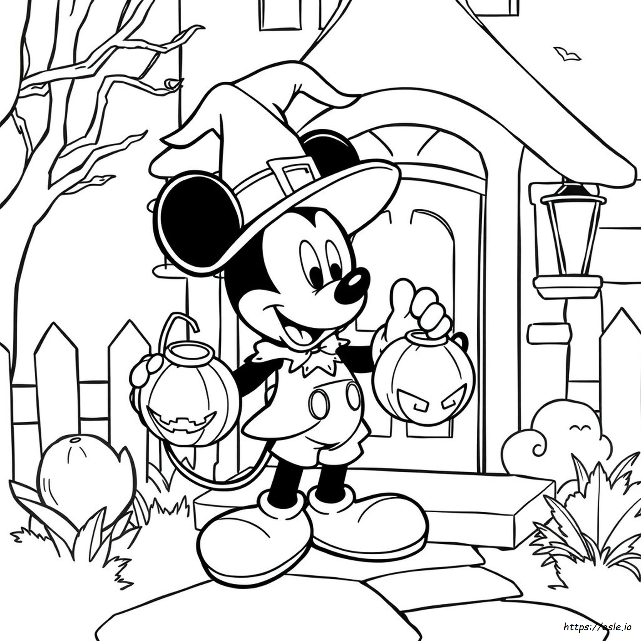Mickey Halloween Ausmalbilder