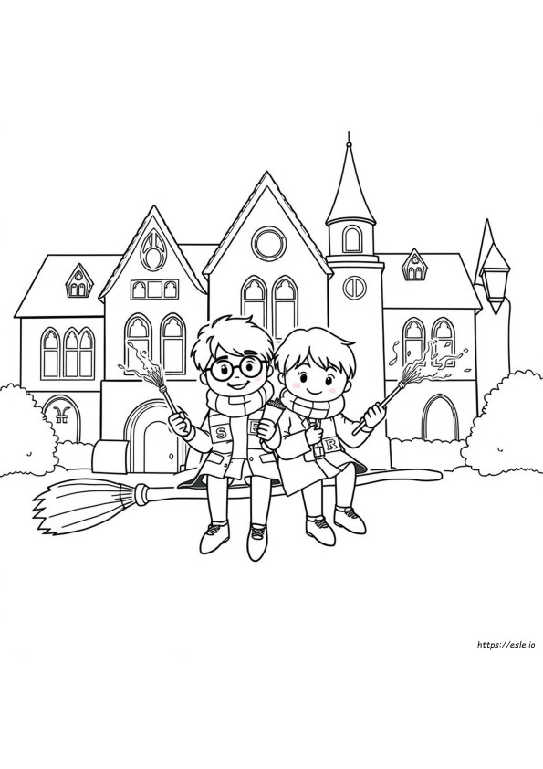 Fred And George Weasley Coloring Pages