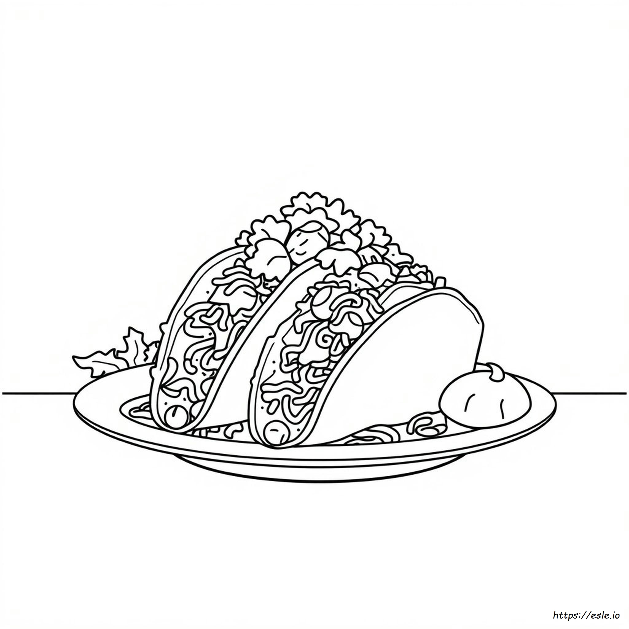 Coloring Pages Of Tacos