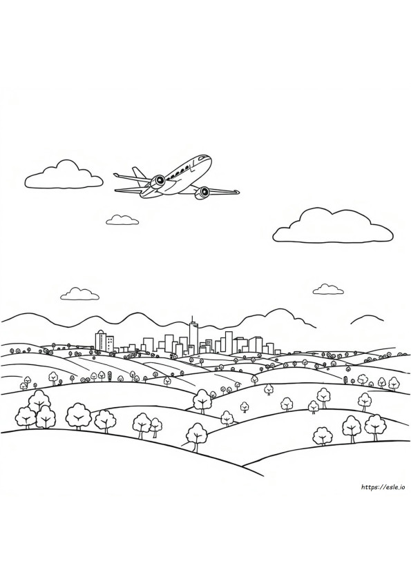 Coloriage Avion