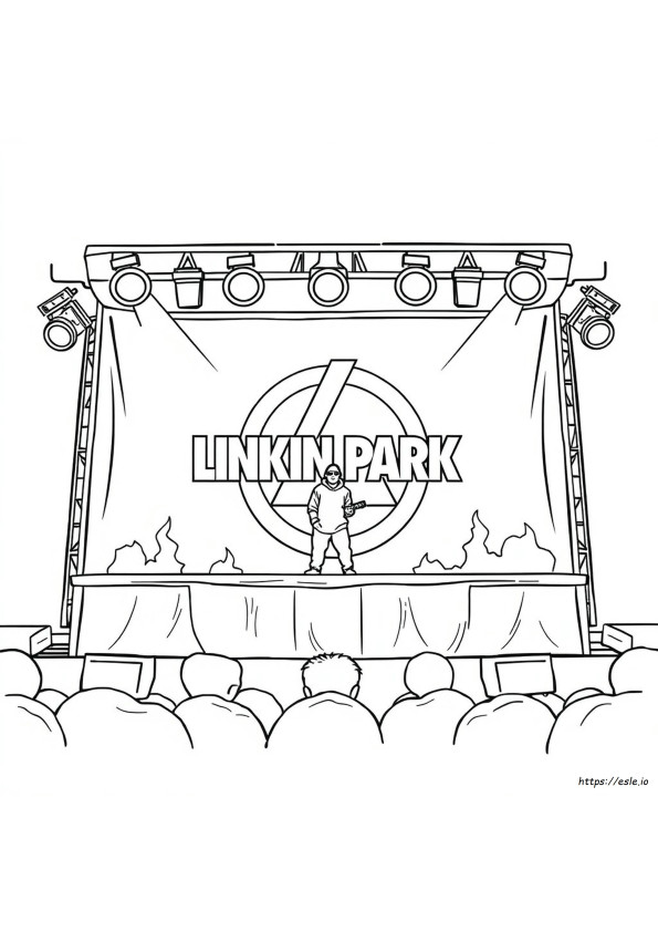 Linkin Park Coloring Page