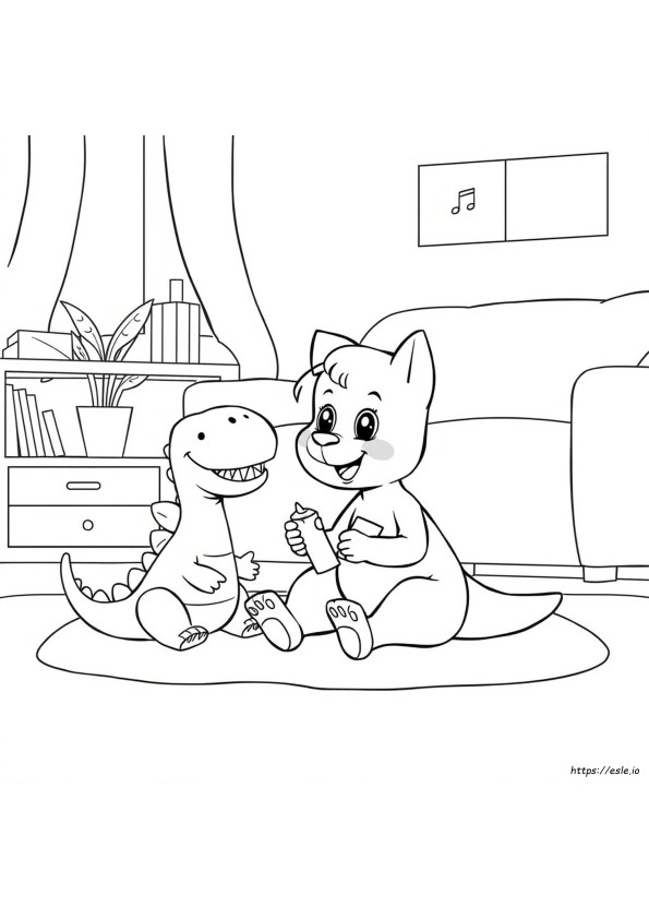 Coloring Pages Of Bluey