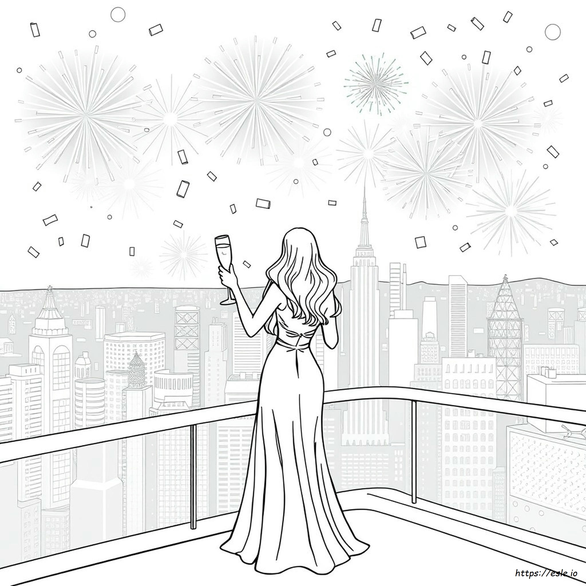 Coloriages Réveillon Nouvel An 2025