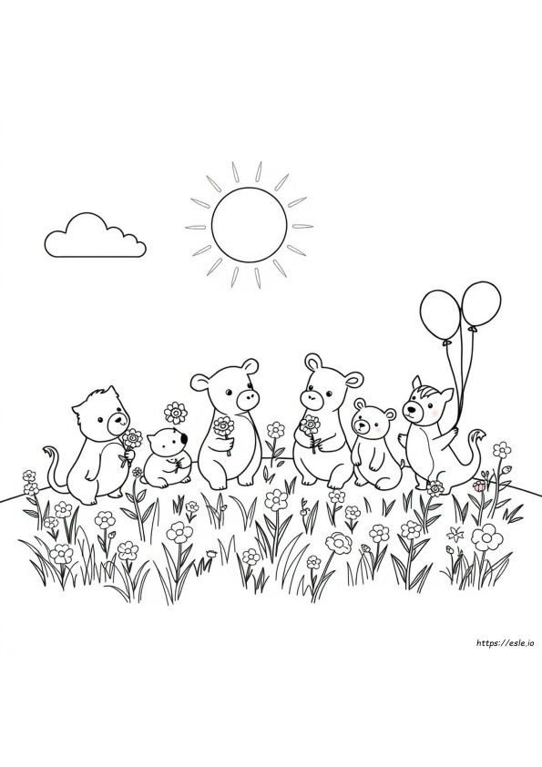 Coloriages Lisa Frank Animaux