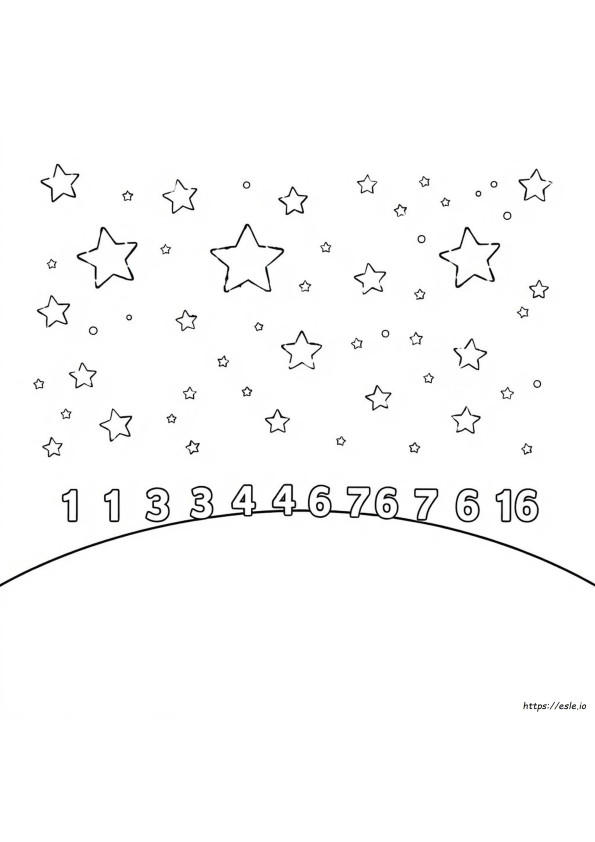 Number The Stars Coloring Pages
