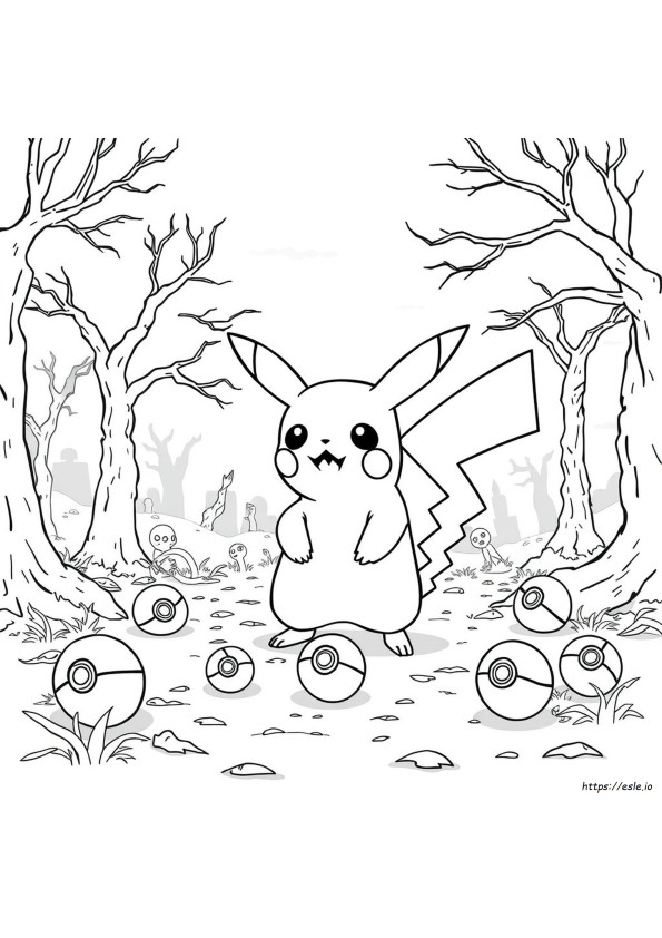 Pagini De Colorat Cu Pokemon Zombi