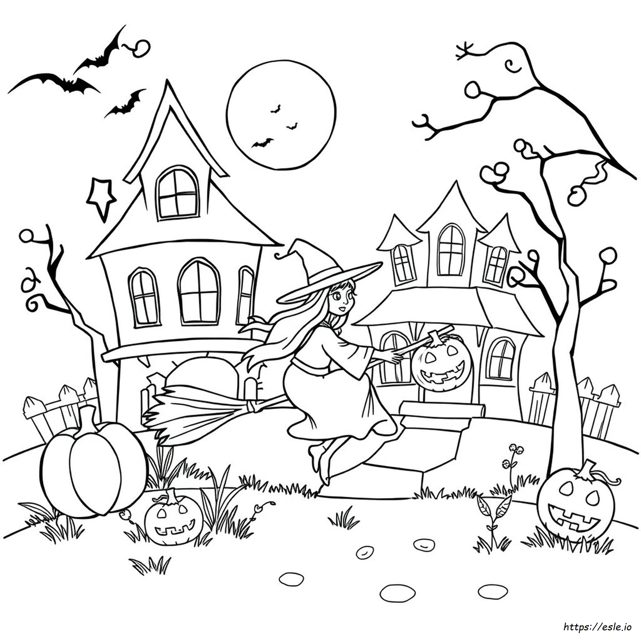 ハロウィン ぬりえ