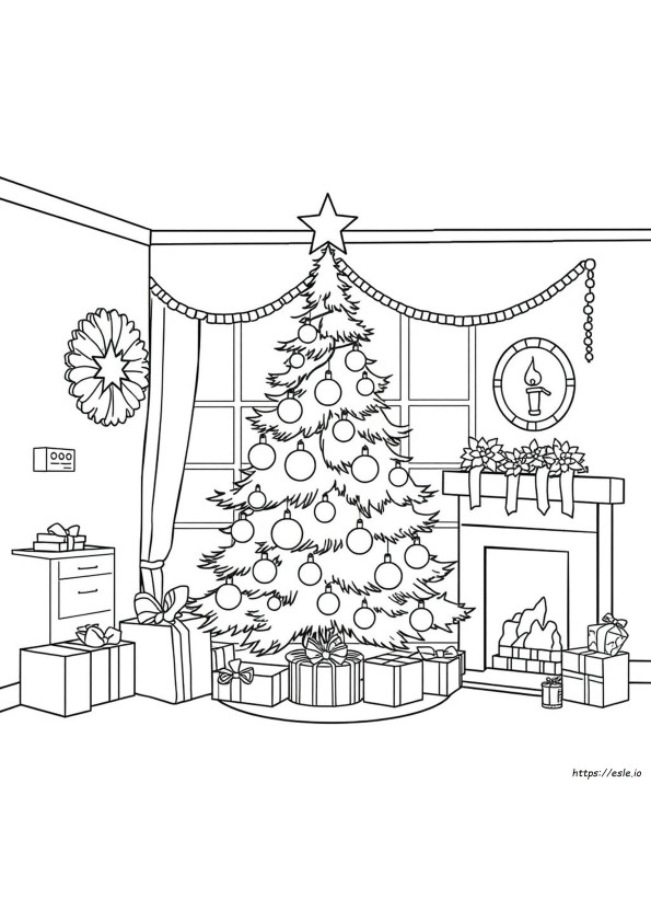 Bold Easy Christmas Coloring Pages