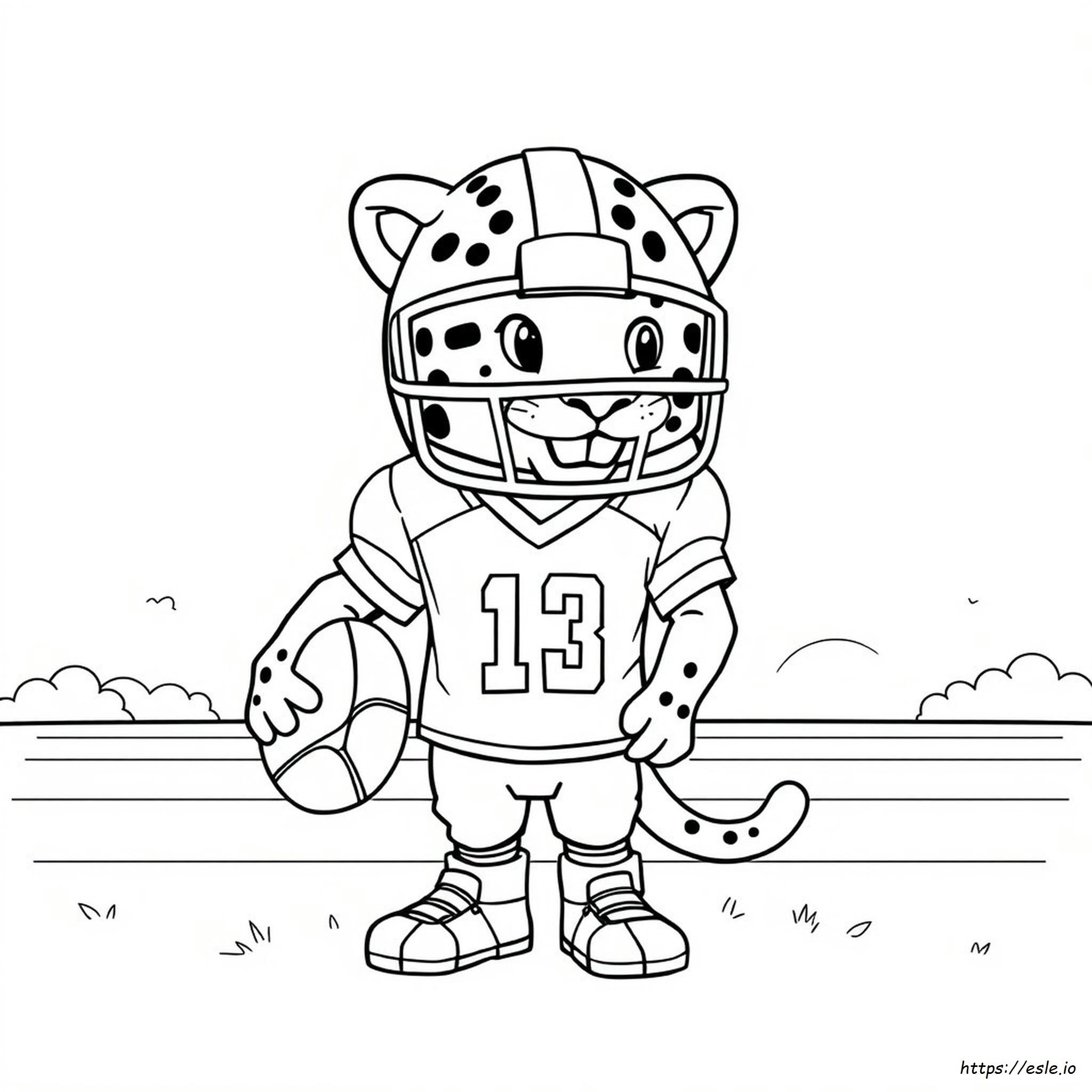 Kolorowanka Hełm Jaguars