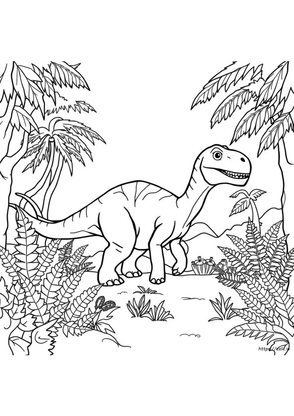 恐竜のぬりえ