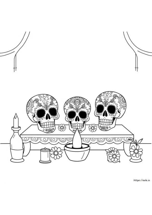 Free Sugar Skull Coloring Pages For Adults