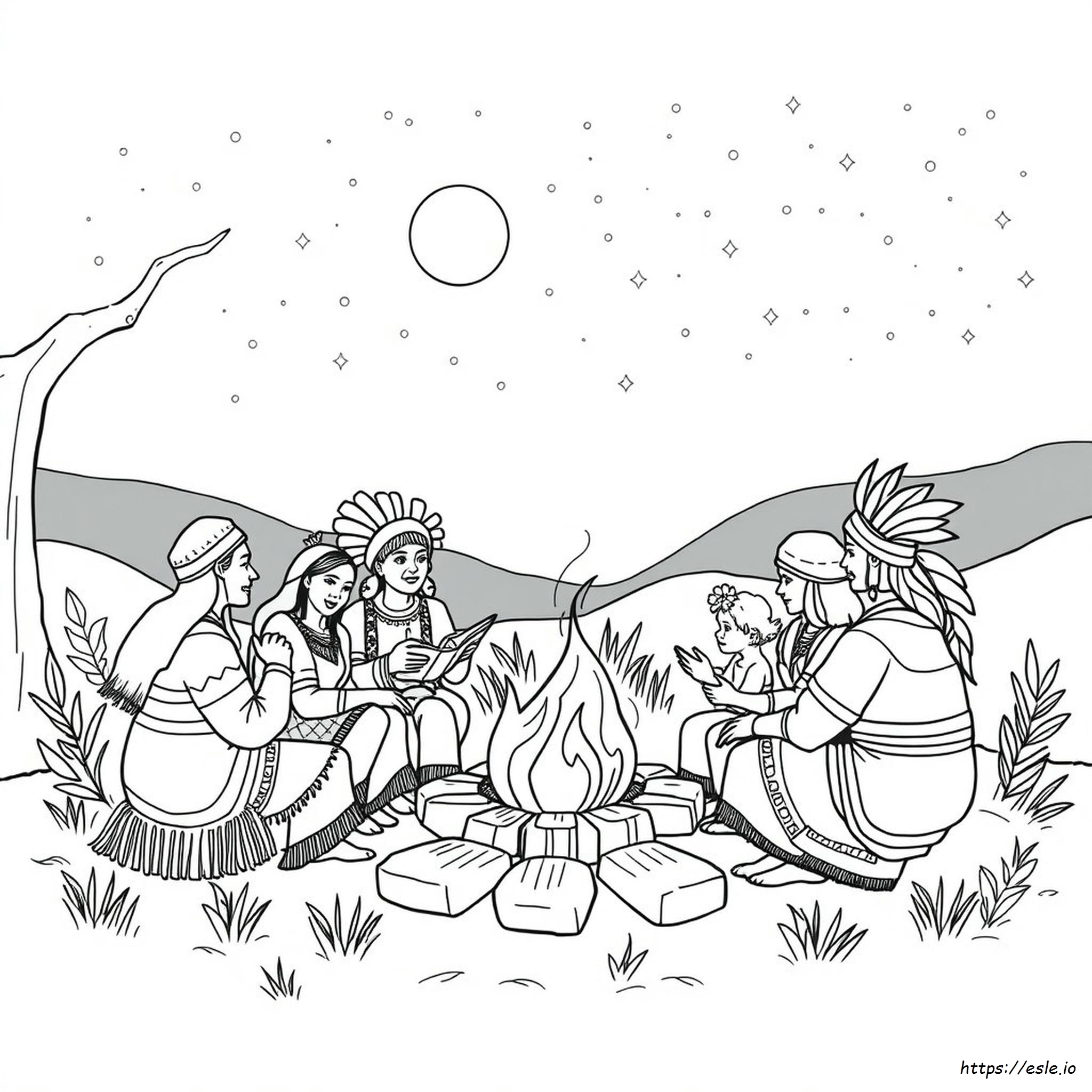 Indigenous Peoples Day Coloring Pages Free
