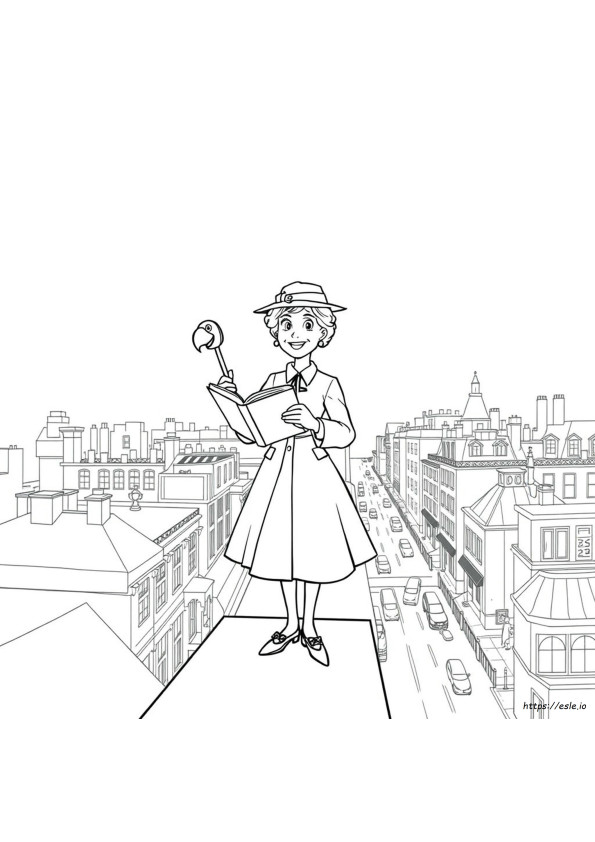 Mary Poppins De Colorat