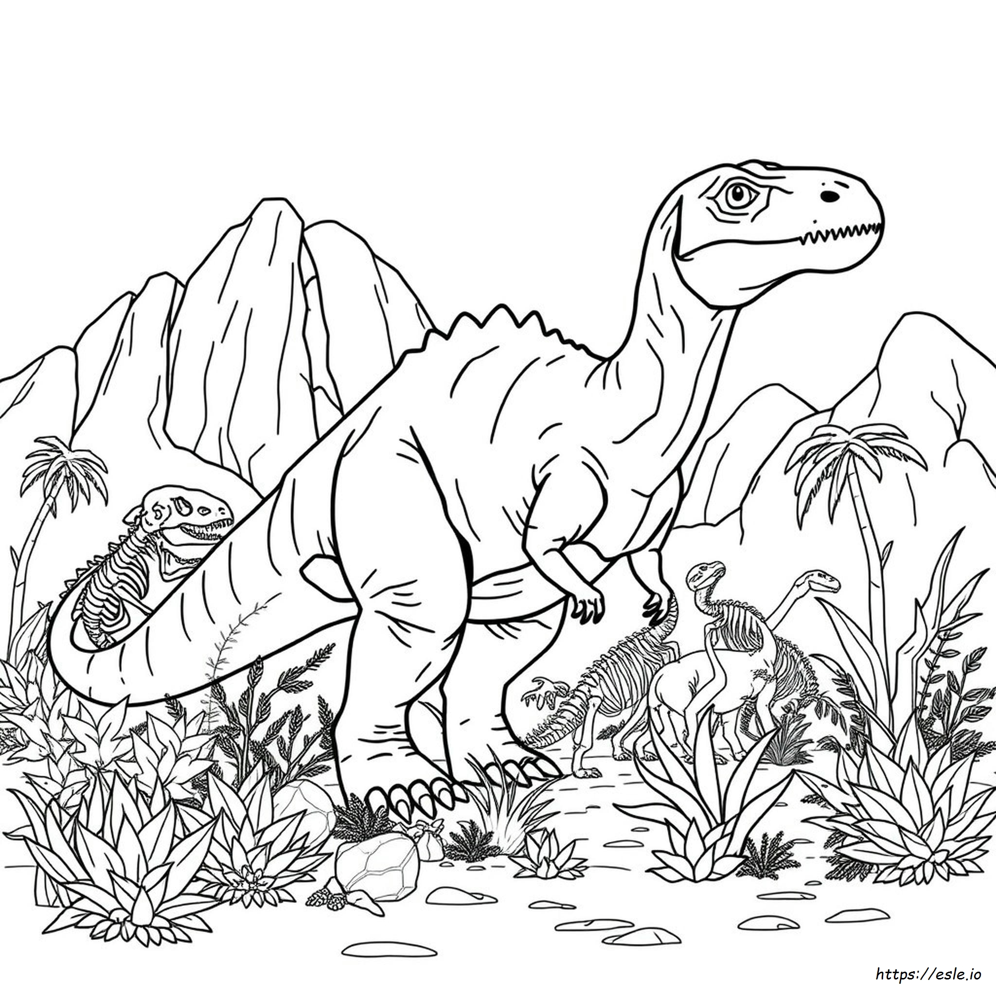 Giganotosaurus Jurassic World Dominion Páginas Para Colorear