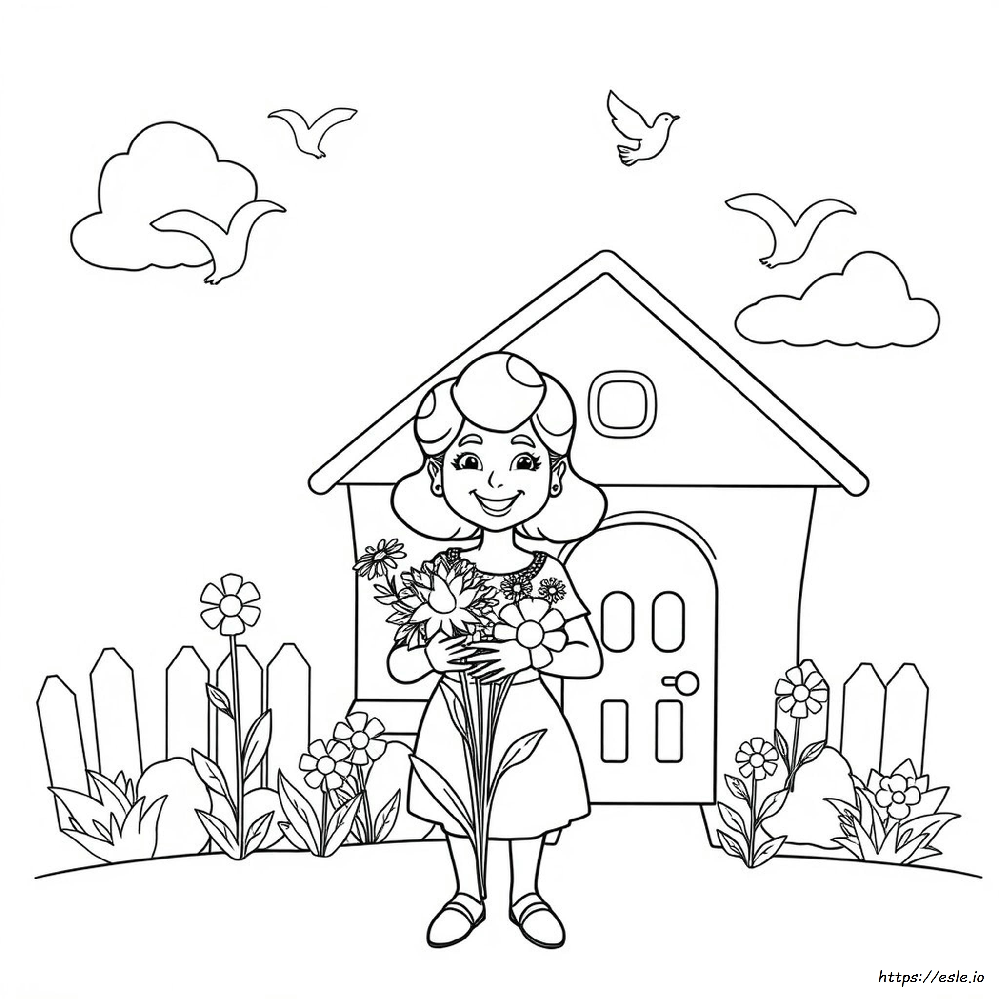 Mrs Delight Coloring Page