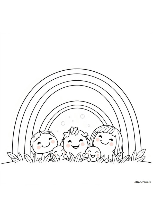 Rainbow Friends Drawing Grimace Coloring Page