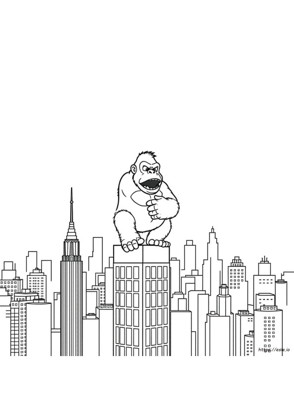 King Kong Coloring Pages Printable