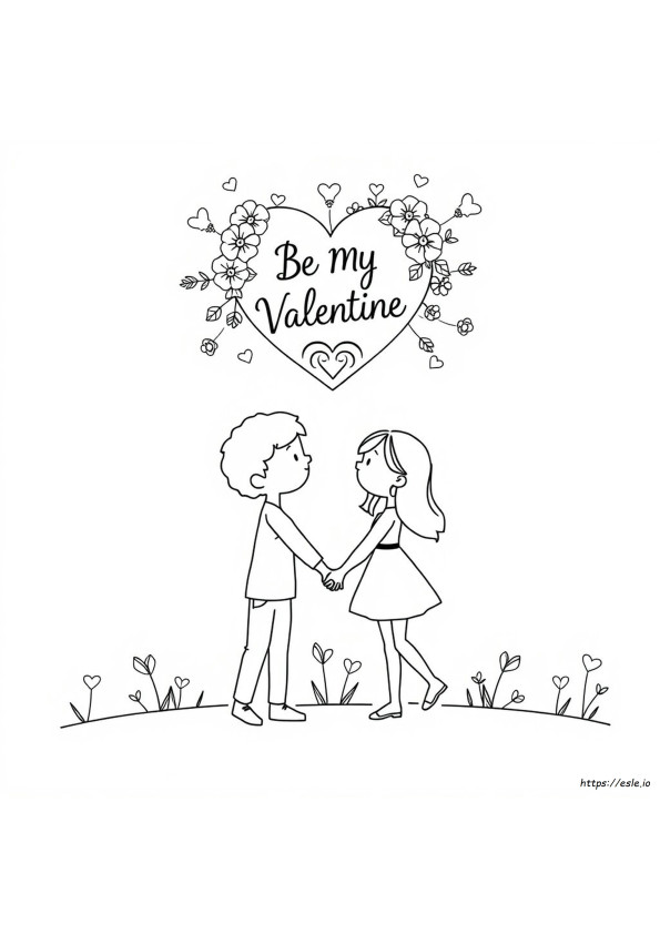 Valentinstag Ausmalbilder