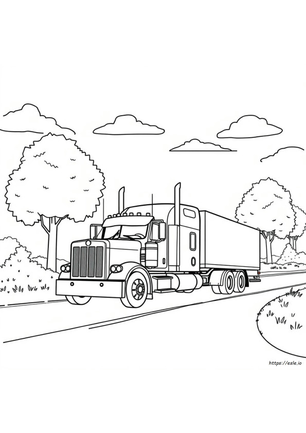 Peterbilt Coloring Pictures