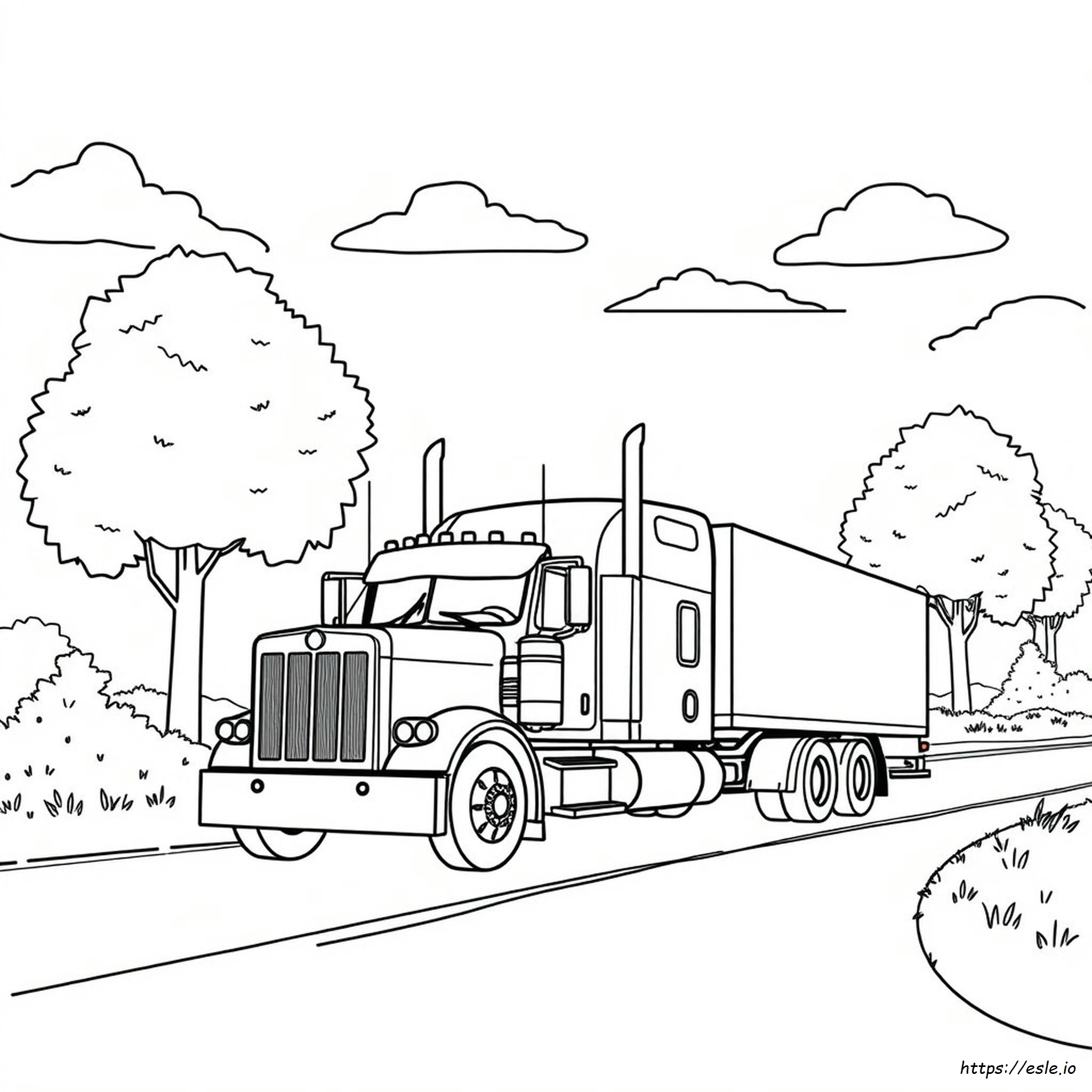 Coloriage Peterbilt