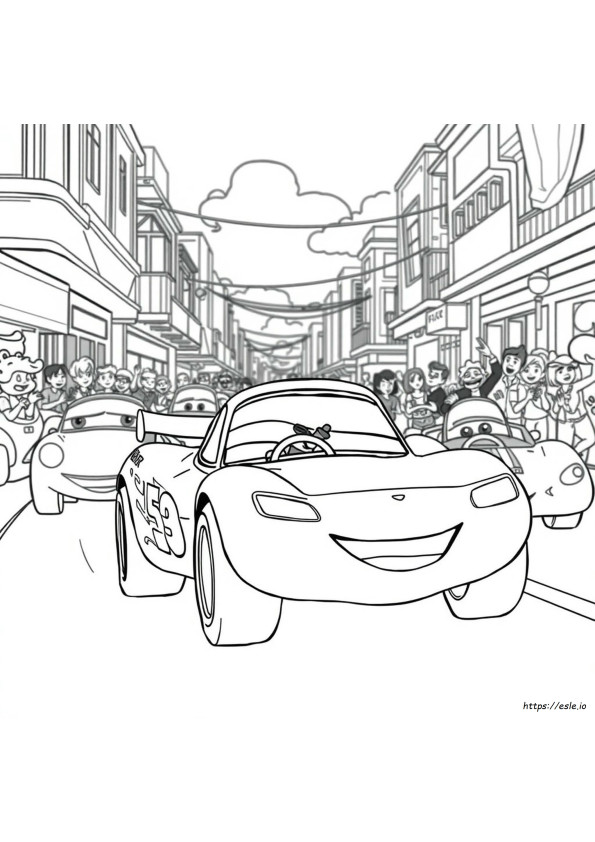 Miguel Camino Cars 2 Coloring Pages