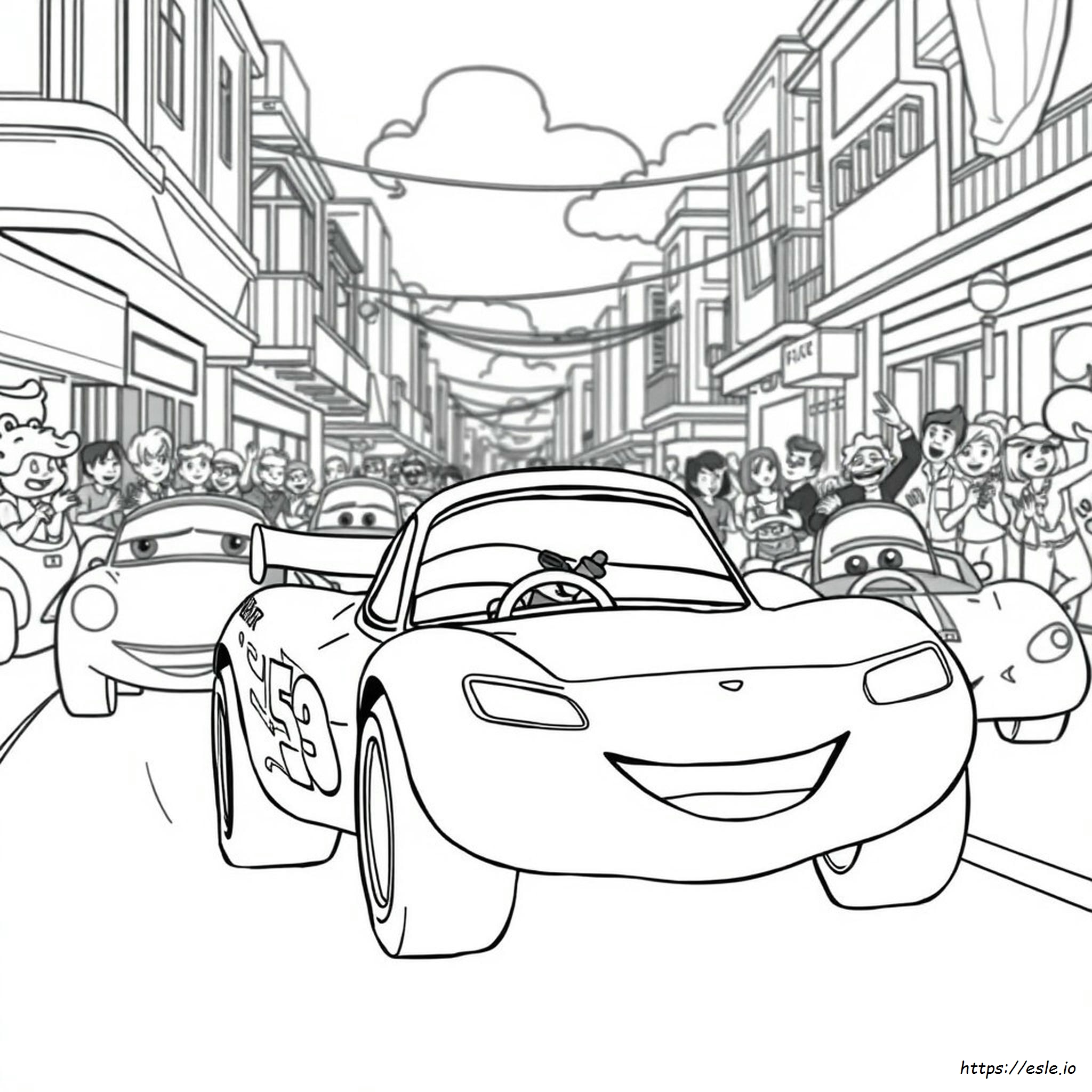 Miguel Camino Cars 2 Coloring Pages