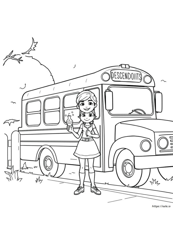 Evie Descendants Coloring Pages Printable