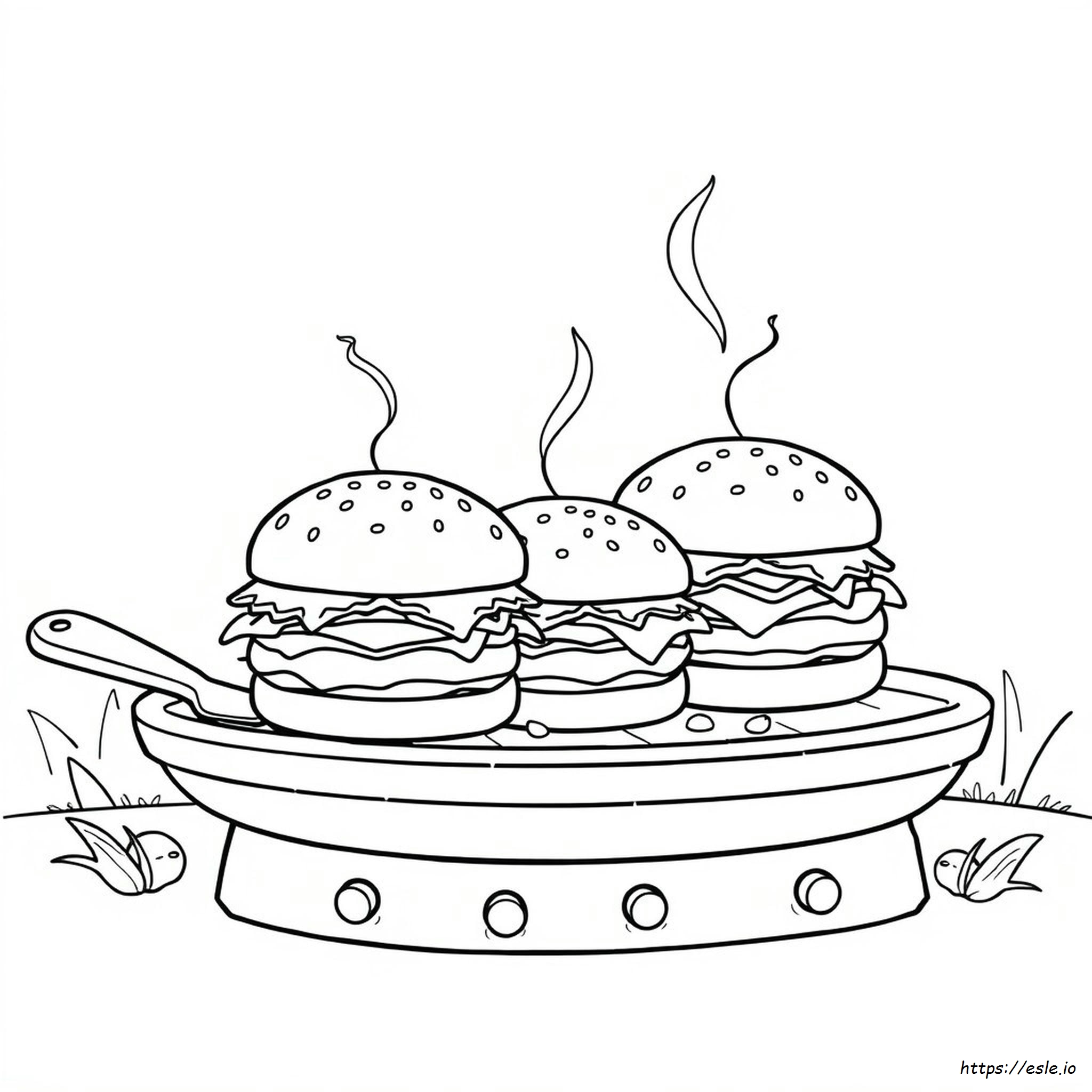 Disegni Da Colorare Con Hamburger