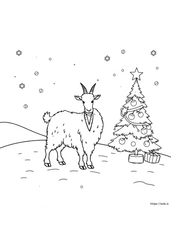 Koza Yule Kolorowanka
