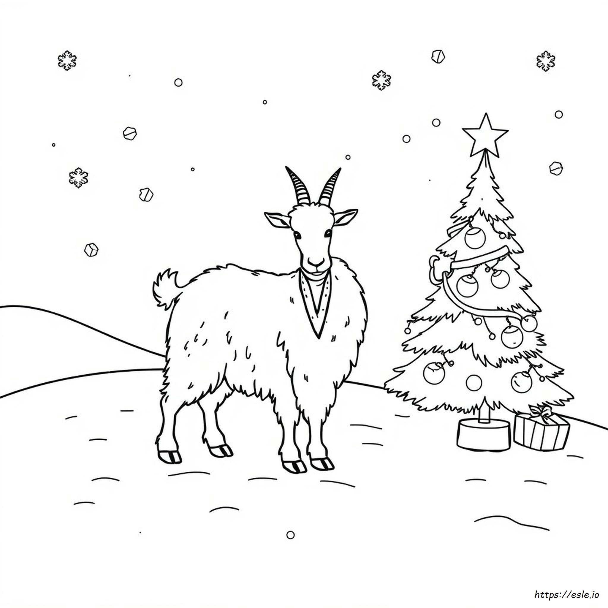 Yule Goat Coloring Page