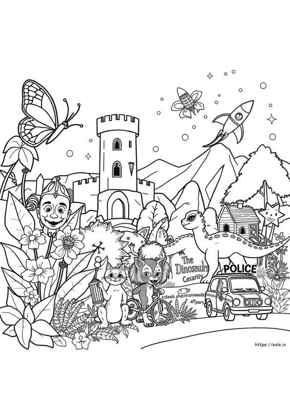 10 Coloring Page