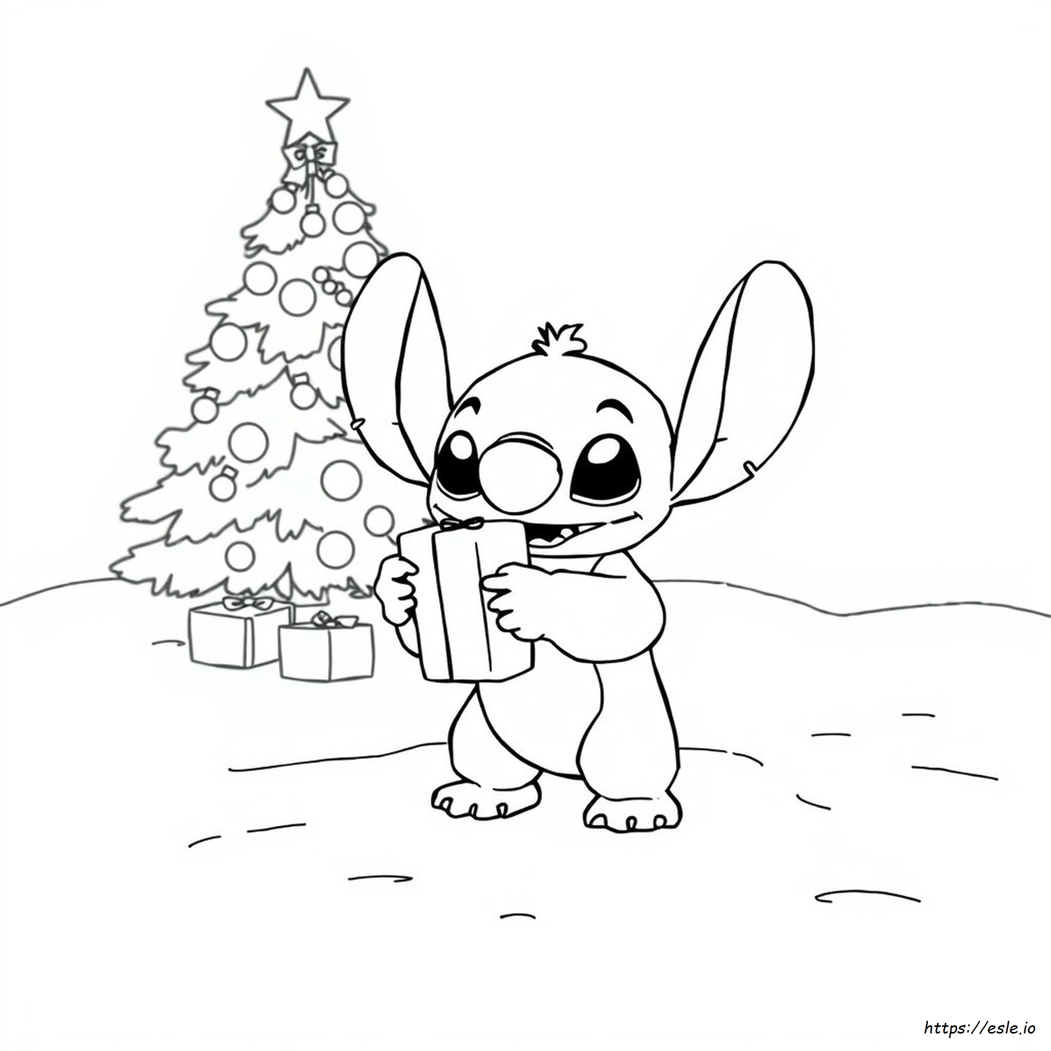 Stitch Weihnachten Ausmalbilder